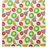 Kleurrijk zomerschoengordijn douchegordijn (Voorkant)