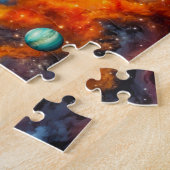 Kleurrijk Zonnestelsel Galaxy Ruimte Legpuzzel (Zijkant)