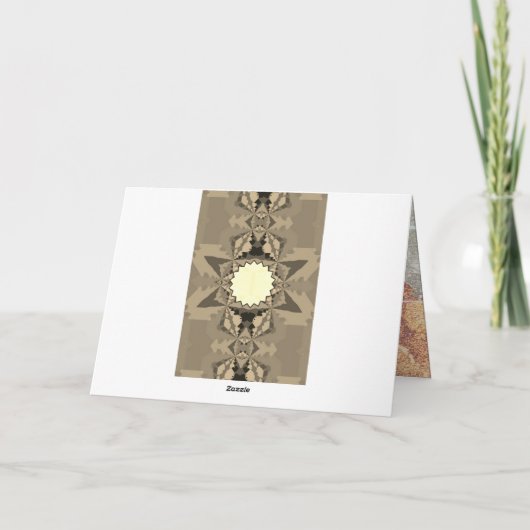 Kleurrijk Zuid-Western geometrisch patroon Kaart (Achterkant)