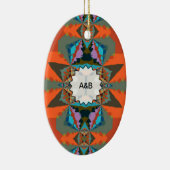 Kleurrijk Zuid-Western geometrisch patroon Keramisch Ornament (Rechts)