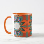 Kleurrijk Zuid-Western geometrisch patroon Mok (Links)