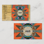 Kleurrijk Zuid-Western geometrisch patroon Visitekaartje (Voorkant / Achterkant)