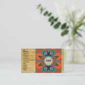 Kleurrijk Zuid-Western geometrisch patroon Visitekaartje (Staand voorkant)