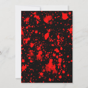 Kleurrijk zwart rood verfspat artistiek spatten kaart