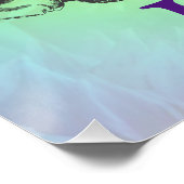 kleurrijke 100e verjaardag perfect poster (Hoek)