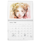 Kleurrijke 12 maanden kalender (Jan 2026)