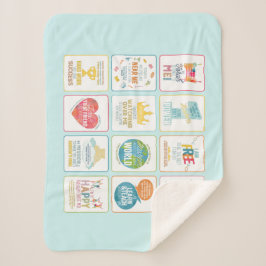 Kleurrijke 12 Pesukim deken