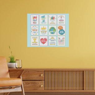 Kleurrijke 12 Pesukim Poster