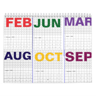 Kleurrijke 2025 Kalender, Maandelijkse Planner, Mi Kalender