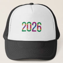 Kleurrijke 2026 Jaar Gedrukt Elegante Nieuwjaars-P