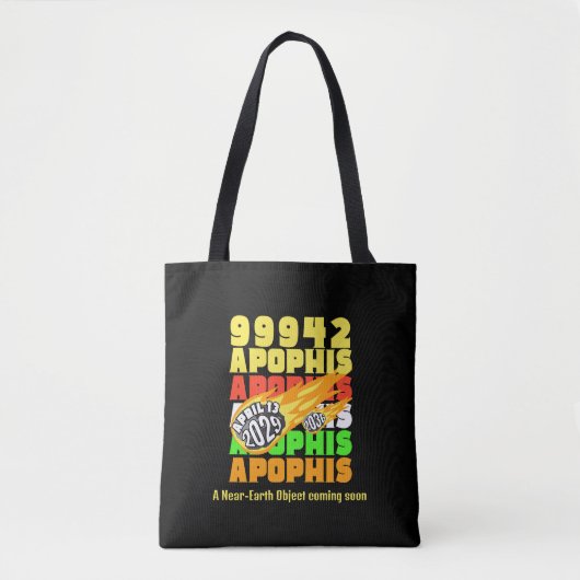 Kleurrijke 2029 APOPHIS Asteroïde 99942 Tote Bag (Voorkant)