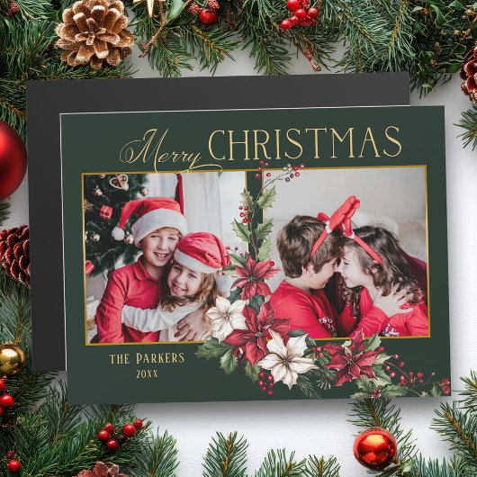 Kleurrijke 2-Foto Vrolijke Kerstpuntjes