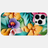  KLEURRIJKE 3-D LOOK ORCHIDEBLOEMEN Case-Mate iPhone CASE (Achterkant (horizontaal))