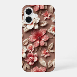 Kleurrijke 3D-bloem iPhone 16 Hoesje