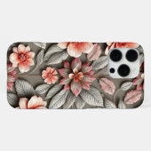 Kleurrijke 3D-bloem iPhone Hoesje (Achterkant horizontaal)