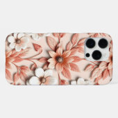 Kleurrijke 3D-bloem iPhone Hoesje (Achterkant horizontaal)