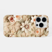 Kleurrijke 3D-bloem iPhone Hoesje (Achterkant horizontaal)