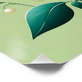 Kleurrijke 3D bloemen Perfect Poster (Hoek)