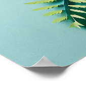 Kleurrijke 3D bloemen Poster (Hoek)