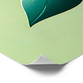 Kleurrijke 3D-bloemen Poster (Hoek)