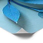 Kleurrijke 3D bloemen Poster (Hoek)