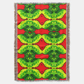 Kleurrijke 3D Digitale Ontwerp Gooi Deken (Voorkant Verticaal)