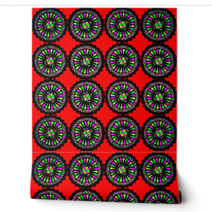 Kleurrijke 3D digitale schil en stick wallpaper –  Behang