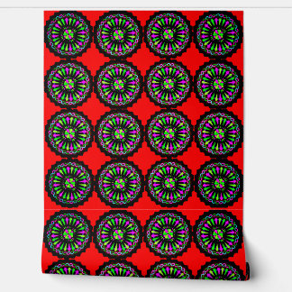 Kleurrijke 3D digitale schil en stick wallpaper – Behang