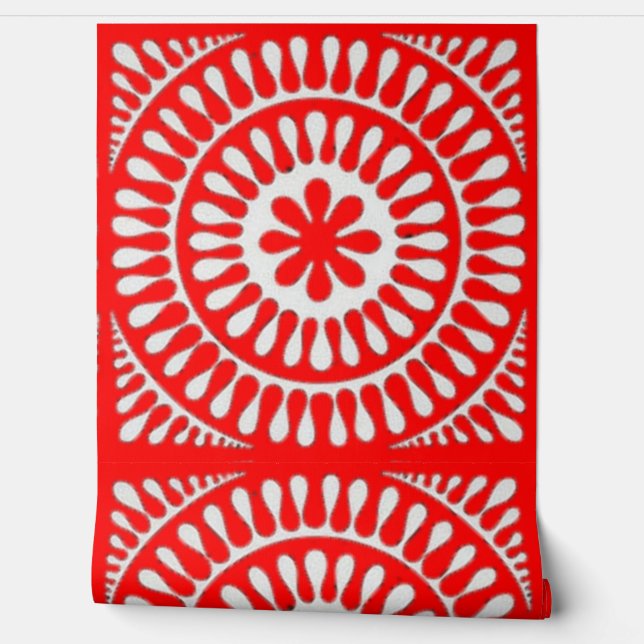 Kleurrijke 3D digitale schil en stick wallpaper –  Behang (Afrollen)