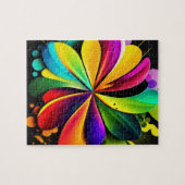 Kleurrijke 3D Geometrische Abstract Legpuzzel (Horizontaal)