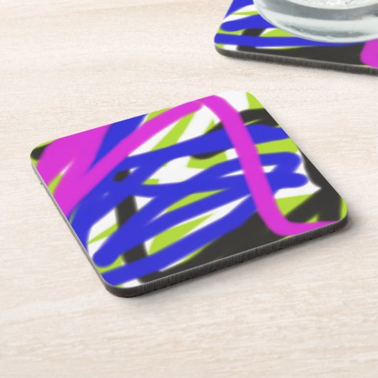 kleurrijke 4834 abstracte kunst drankjes onderzetter (Linkerzijde)