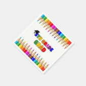 Kleurrijke 5de Graduation Party Servet (Hoek)