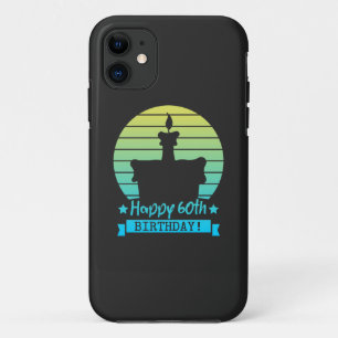 kleurrijke 60ste verjaardag Cake Case-Mate iPhone Case