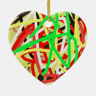 Kleurrijke 676 abstracte kunst keramisch ornament