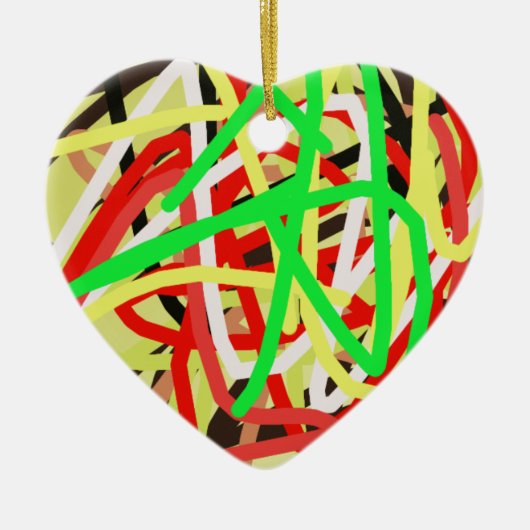 Kleurrijke 676 abstracte kunst keramisch ornament (Voorkant)