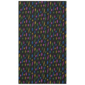 Kleurrijke 80's Retro Neon bliksempatroon Tafelkleed (Voorkant)