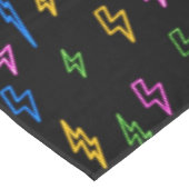 Kleurrijke 80's Retro Neon bliksempatroon Tafelkleed (Gekanteld)