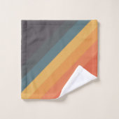 Kleurrijke 80s Retro Stripes Bad Handdoek (Wasdoekje)