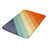 Kleurrijke 80s Retro Stripes Badmat (Gekanteld)
