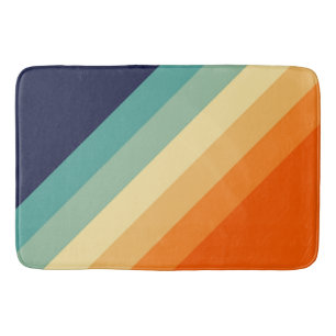 Kleurrijke 80s Retro Stripes Badmat