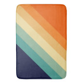 Kleurrijke 80s Retro Stripes Badmat (Voorkant Verticaal)