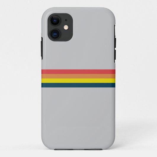 Kleurrijke 80s Retro Stripes Case-Mate iPhone Case (Achterkant)