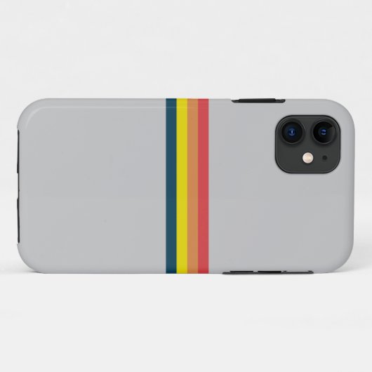 Kleurrijke 80s Retro Stripes Case-Mate iPhone Case (Achterkant (horizontaal))