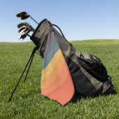 Kleurrijke 80s Retro Stripes Golfhanddoek (Groen)