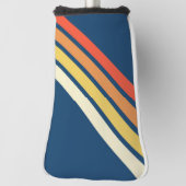 Kleurrijke 80s Retro Stripes Golfheadcover (Draai 90)