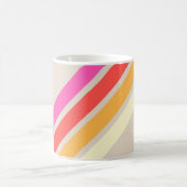 Kleurrijke 80s Retro Stripes Koffiemok (Center)