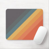 Kleurrijke 80s Retro Stripes Muismat (Met muis)