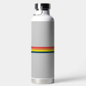 Kleurrijke 80s Retro Stripes Waterfles (Rechts)