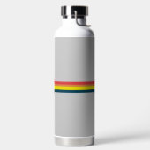 Kleurrijke 80s Retro Stripes Waterfles (Links)