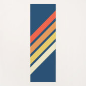 Kleurrijke 80s Retro Stripes Yogamat (Voorkant)